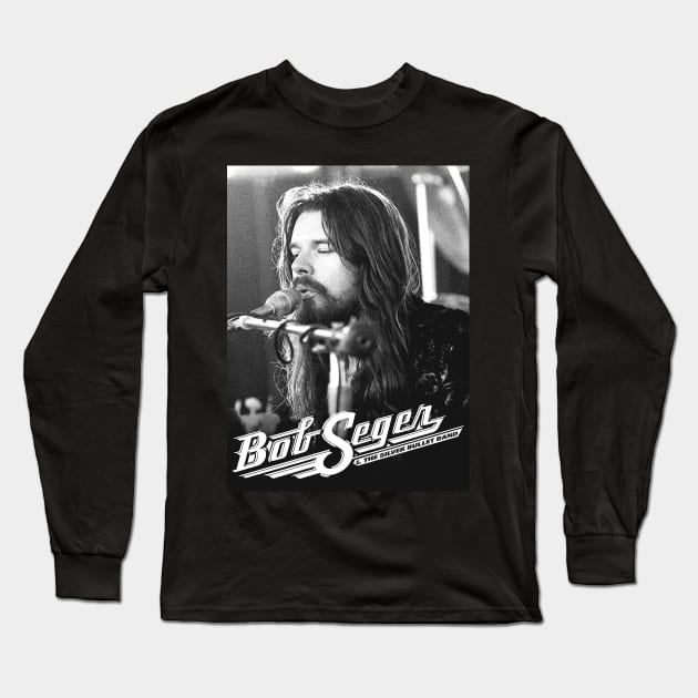 Bob seger Piano Song Long Sleeve T-Shirt by bodisemok